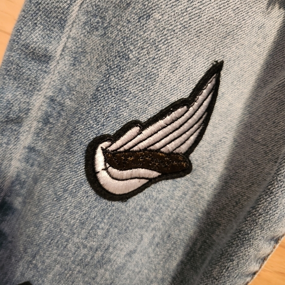 STS BLUE TOMBOY SKINNY SLOUCH PATCH JEAN SIZE 24 LIKE NEW! - Picture 10 of 13